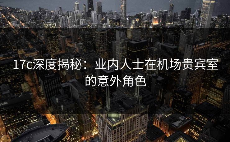 17c深度揭秘：业内人士在机场贵宾室的意外角色