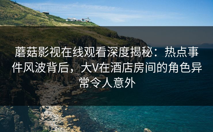 蘑菇影视在线观看深度揭秘：热点事件风波背后，大V在酒店房间的角色异常令人意外